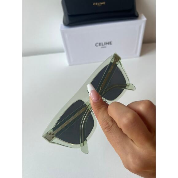 NEW Celine CL40256I Transparent Green Sunglasses main image 4